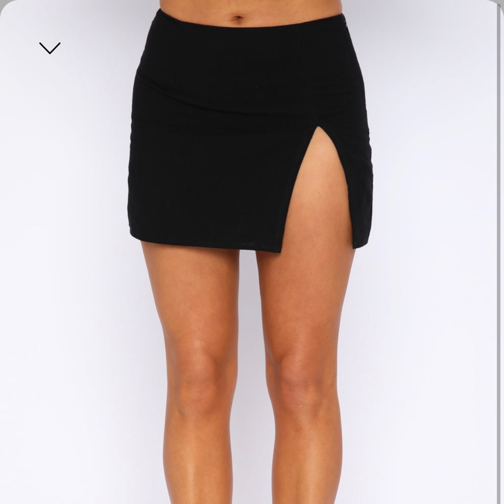 White Fox Boutique Black Mini Skirt
